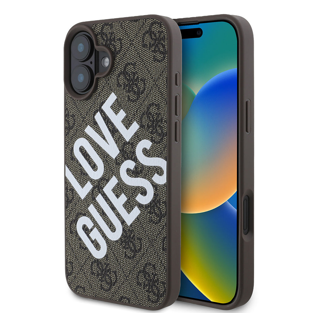 Guess iPhone 16 Orjinal Lisanslı Big Love Guess Telefon Kılıfı - 1 Guess iPhone 16 Orjinal Lisanslı Big Love Guess Telefon Kılıfı - 1